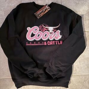 Coors & cattle crewneck